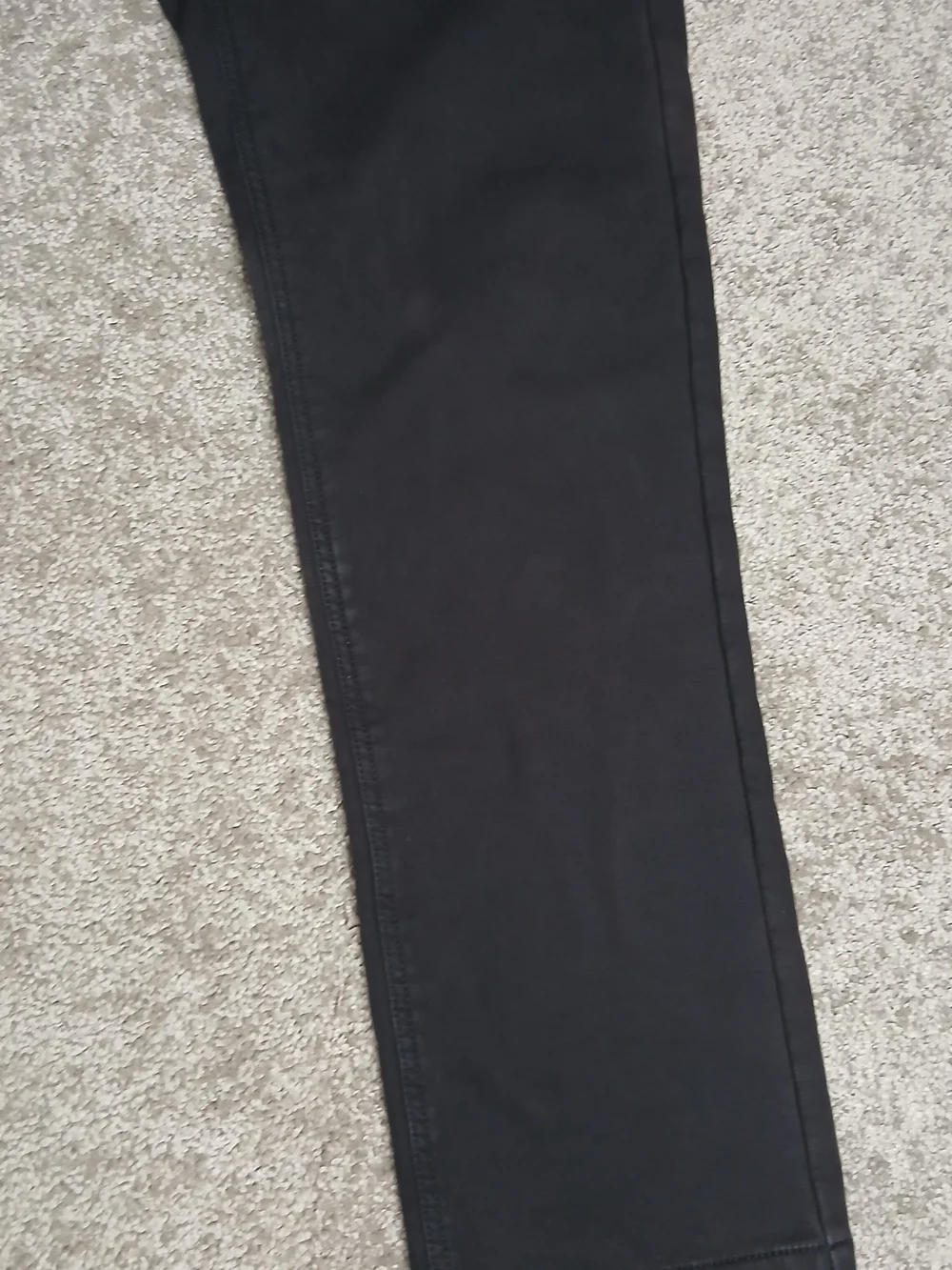 Caterpillar Men's Black Work Pants Fleece Lined Canvas Black Insulated - 32x32